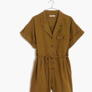 Madewell Safari Romper in Distant Olive XS NWT